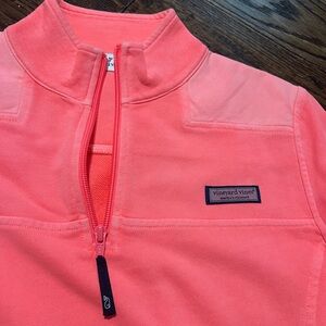 Vineyard Vines Pink Quarter-Zip Fleece
